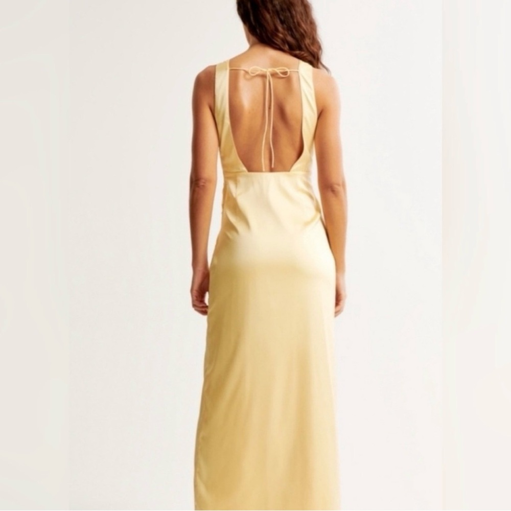 Abercrombie & Fitch Yellow Backless Dress